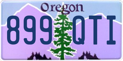 OR license plate 899QTI