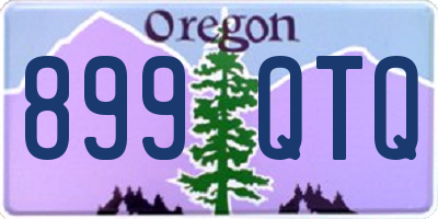 OR license plate 899QTQ