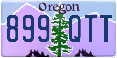 OR license plate 899QTT