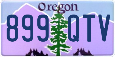 OR license plate 899QTV