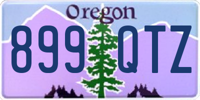 OR license plate 899QTZ