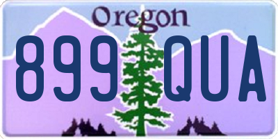 OR license plate 899QUA