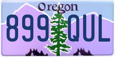 OR license plate 899QUL