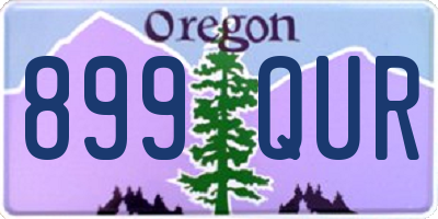 OR license plate 899QUR