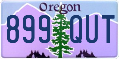 OR license plate 899QUT
