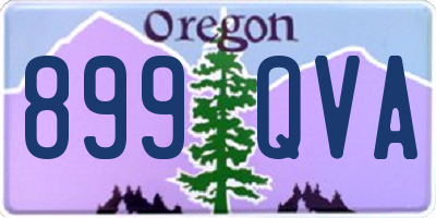 OR license plate 899QVA