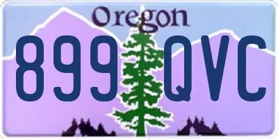 OR license plate 899QVC