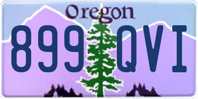 OR license plate 899QVI