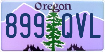 OR license plate 899QVL