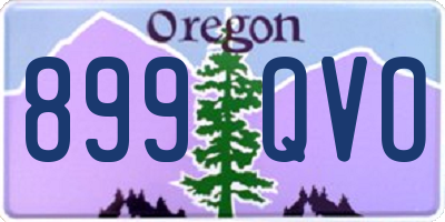 OR license plate 899QVO