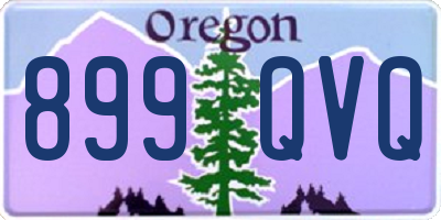OR license plate 899QVQ