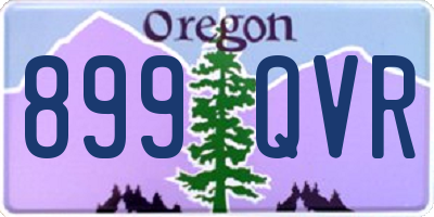 OR license plate 899QVR