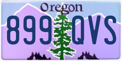 OR license plate 899QVS