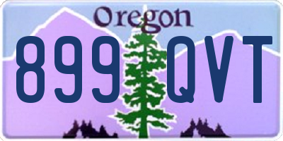 OR license plate 899QVT