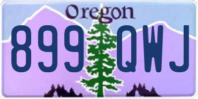 OR license plate 899QWJ