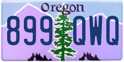 OR license plate 899QWQ