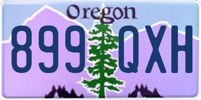 OR license plate 899QXH