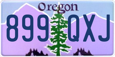 OR license plate 899QXJ