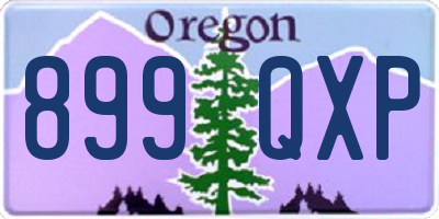 OR license plate 899QXP