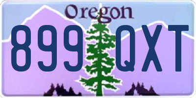 OR license plate 899QXT
