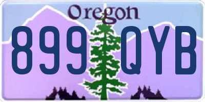 OR license plate 899QYB