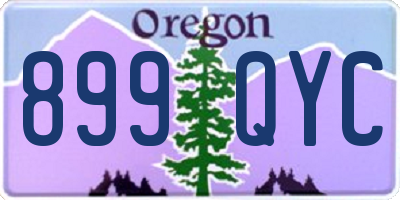 OR license plate 899QYC