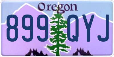 OR license plate 899QYJ