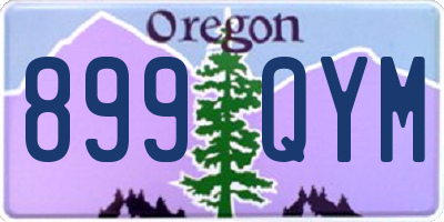 OR license plate 899QYM