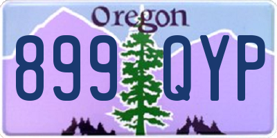 OR license plate 899QYP
