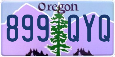 OR license plate 899QYQ