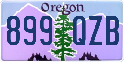 OR license plate 899QZB