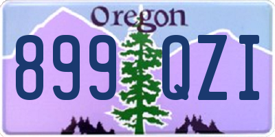 OR license plate 899QZI