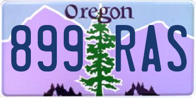 OR license plate 899RAS