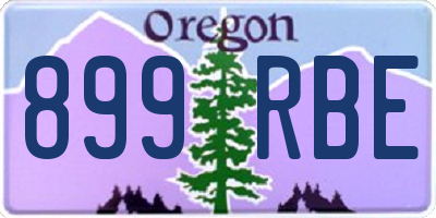 OR license plate 899RBE