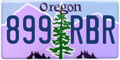 OR license plate 899RBR