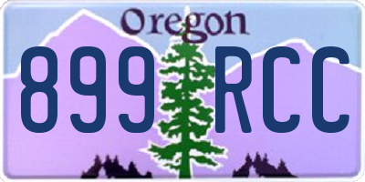 OR license plate 899RCC