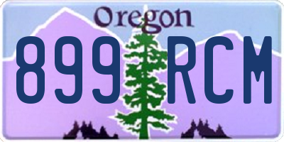 OR license plate 899RCM