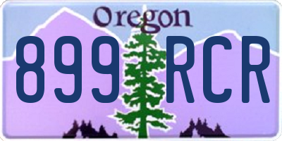 OR license plate 899RCR