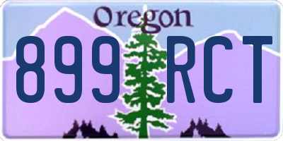 OR license plate 899RCT