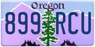 OR license plate 899RCU