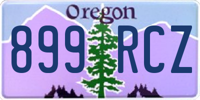 OR license plate 899RCZ