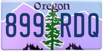 OR license plate 899RDQ