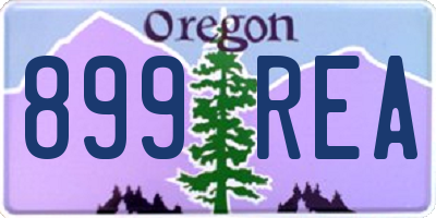 OR license plate 899REA