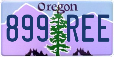 OR license plate 899REE