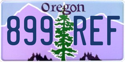OR license plate 899REF