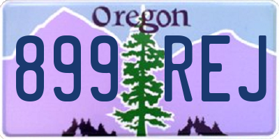 OR license plate 899REJ