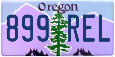 OR license plate 899REL