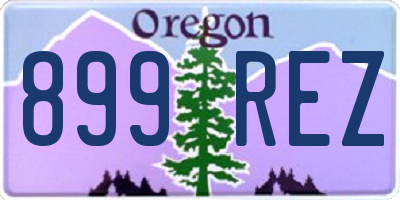 OR license plate 899REZ