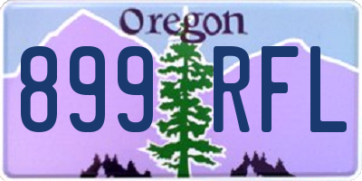 OR license plate 899RFL