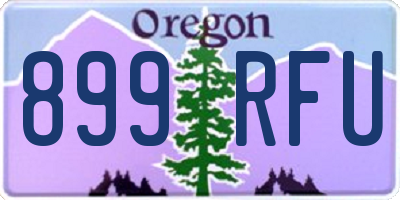 OR license plate 899RFU
